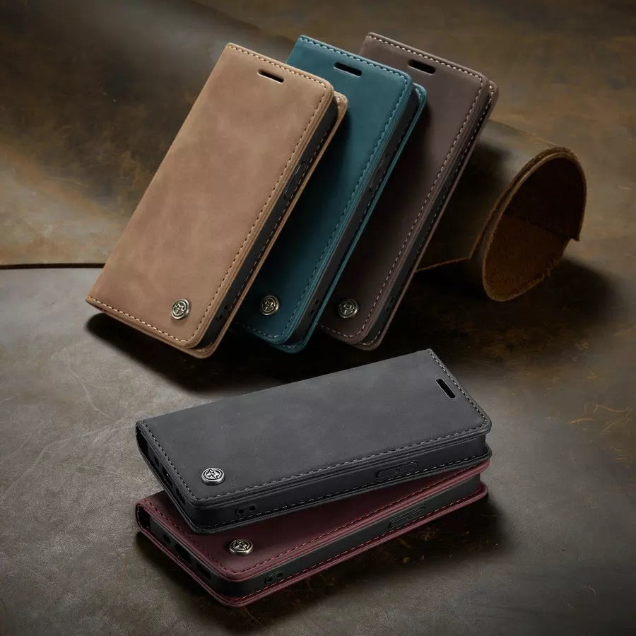 Flip Leather Wallet Case Shockproof For Apple iPhone XR 11 12 13 Pro Max Mini B-SPIN PTY LTD