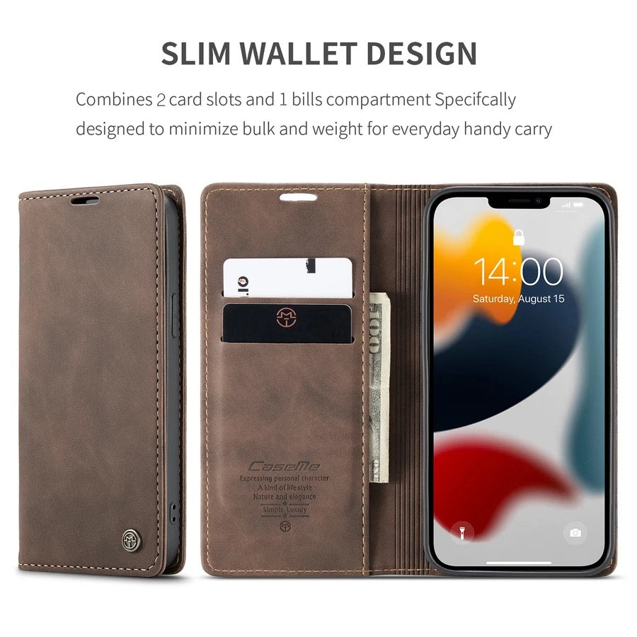Flip Leather Wallet Case Shockproof For Apple iPhone XR 11 12 13 Pro Max Mini B-SPIN PTY LTD