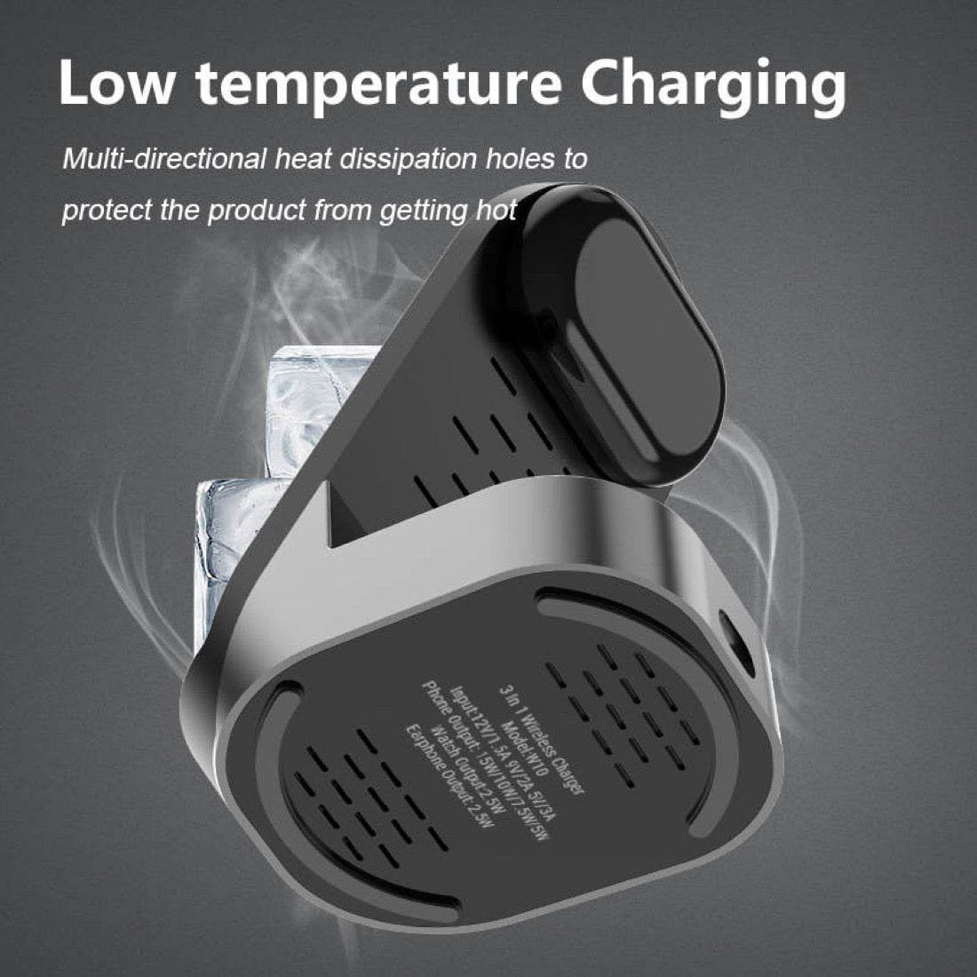 Wireless Charging Stand 15W 3 in 1 Wireless Charger Dock Station B-SPIN PTY LTD