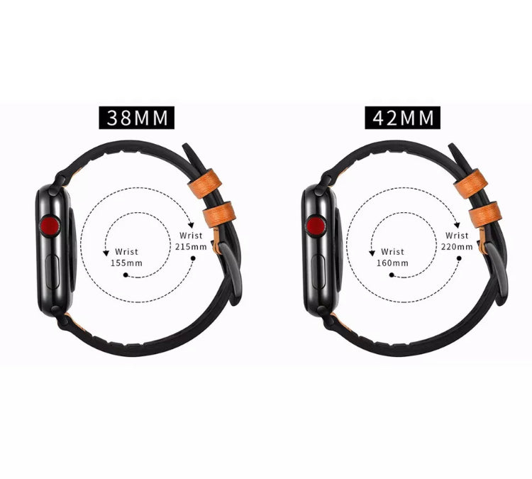 Genuine Leather Silicone Band Strap for Apple iWatch Series  38/45mm B-SPIN PTY LTD