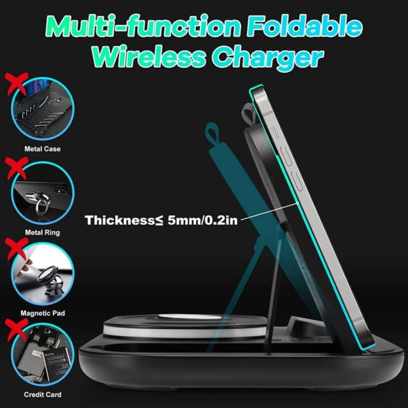 4 in 1 Wireless Fast Charger Dock Charging Station 30W   For iphone 14 13 Samsung B-SPIN PTY LTD