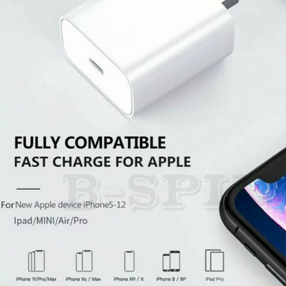 20W PD Charger（Wall Charger, USB C Fast Charging Adapter, USB Type C Charger Compatible with iPhone B-SPIN PTY LTD