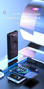 For iPhone magsafe 14 13 12 Power Bank PD 22W 20000mAh Magnetic Wireless Charger B-SPIN PTY LTD