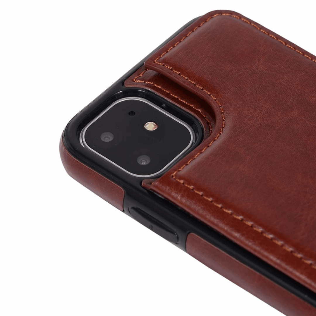 Leather Mobile Phone Wallet Card Holder Flip Cover Iphone and Samsung