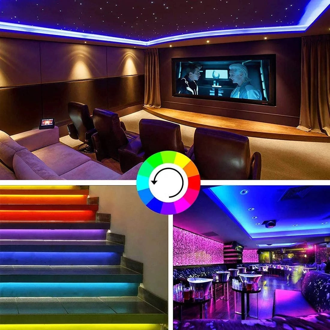 Smart Wifi LED  Strip Lights Waterproof Alexa Echos Google Home B-SPIN PTY LTD