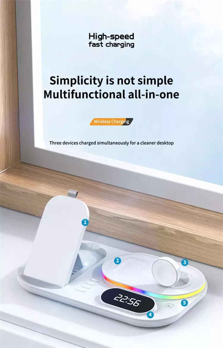 4 in 1 Wireless Fast Charger Dock Charging Station 30W   For iphone 14 13 Samsung B-SPIN PTY LTD