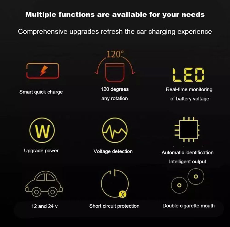 Car Charger Cigarette Lighter Double Power Adapter Socket Splitter B-SPIN PTY LTD