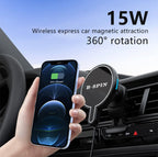 Car Charger Mount 15W MagSafe Fast Wireless Charging for Apple iPhone B-SPIN PTY LTD