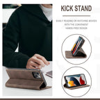 Flip Leather Wallet Case Shockproof For Apple iPhone XR 11 12 13 Pro Max Mini B-SPIN PTY LTD