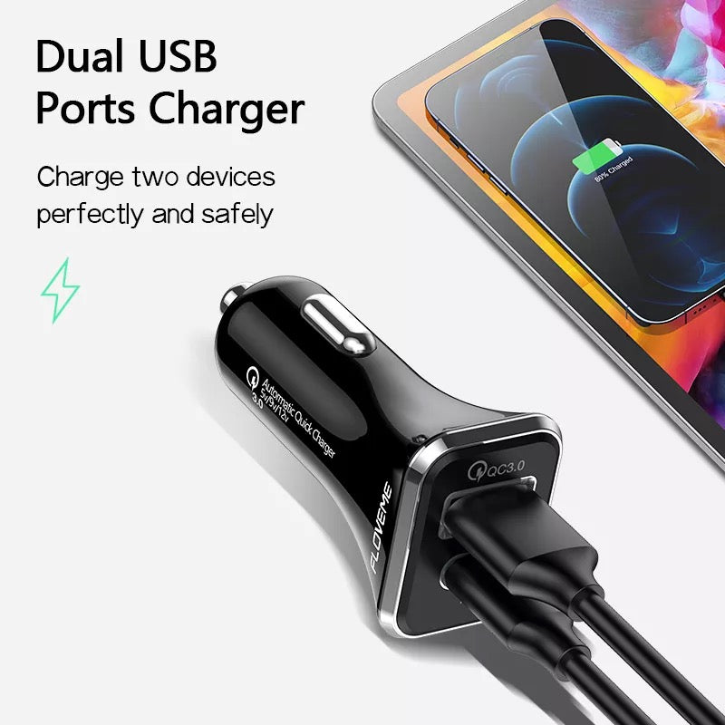 USB Car Charger Socket PD Type C and QC 3.0 Quick Charger B-SPIN PTY LTD
