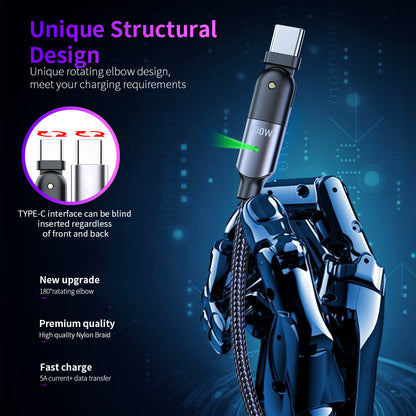 Type C - C Cable Charge Quick Charging Data Fast Charger Braided Cable B-SPIN PTY LTD