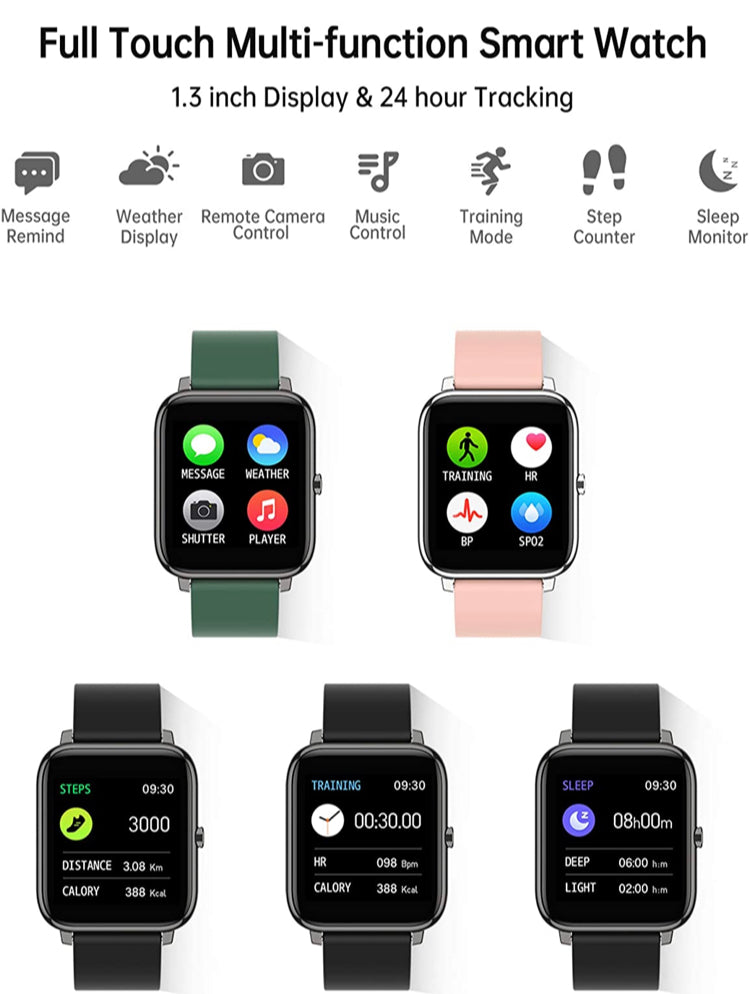 Smart Watch Bluetooth Heart Rate BP Fitness Tracker For iOS Android B-SPIN PTY LTD