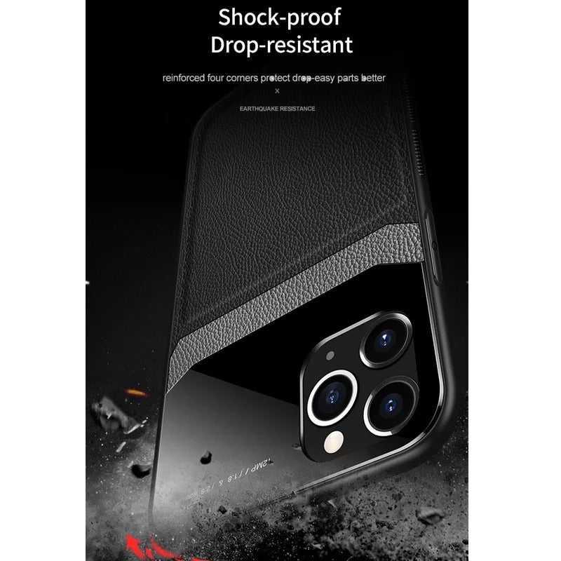 Protective Slim PU Leather Shockproof mobile Case For iPhone