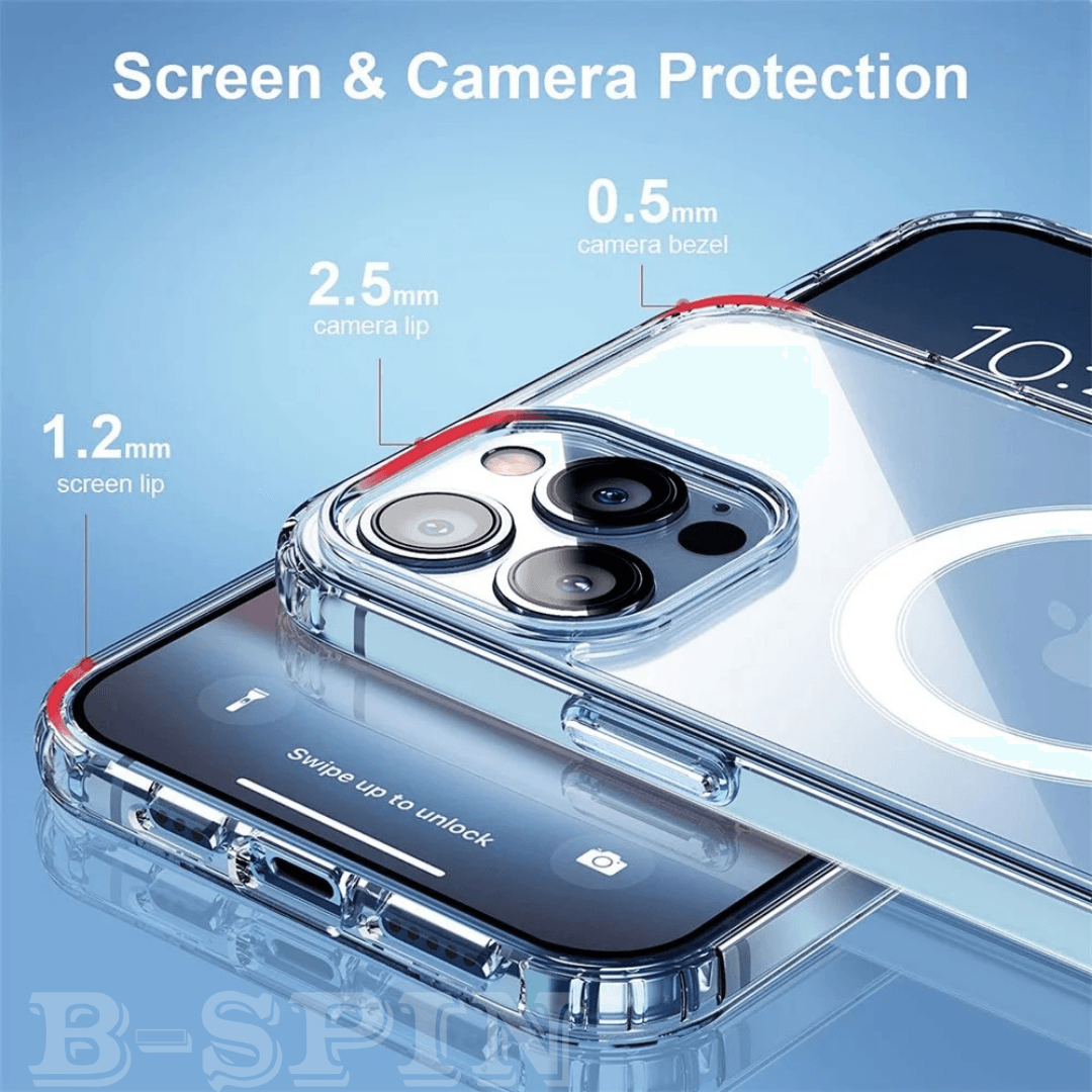 MagSafe Shockproof Magnetic Transparent Case Cover For iPhone  Series B-SPIN PTY LTD