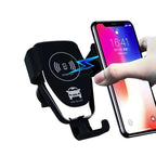 Fast Charger With Qi Wireless Car Holder Gravity Mount Universal Compatibility