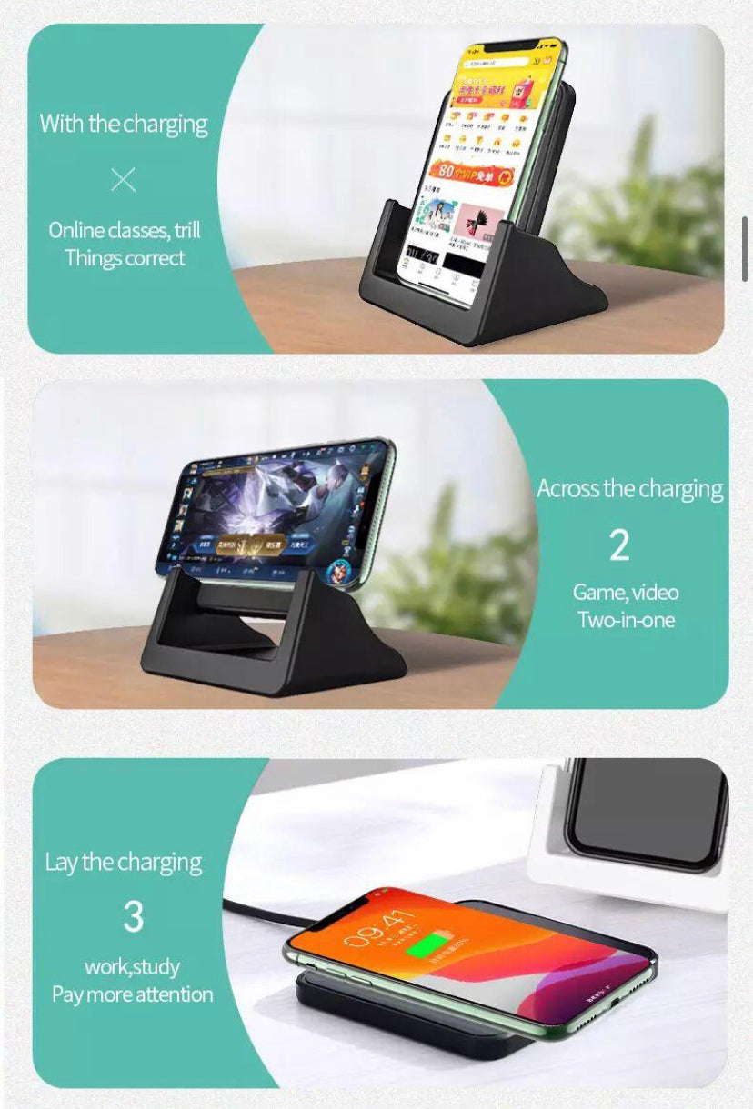 Wireless  Charging Station 15W Fast Stand Dock  Cradle for iPhone Samsung Huawei B-SPIN PTY LTD