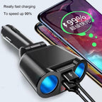 Car Charger Cigarette Lighter Double Power Adapter Socket Splitter B-SPIN PTY LTD