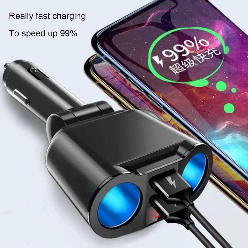 Car Charger Cigarette Lighter Double Power Adapter Socket Splitter B-SPIN PTY LTD