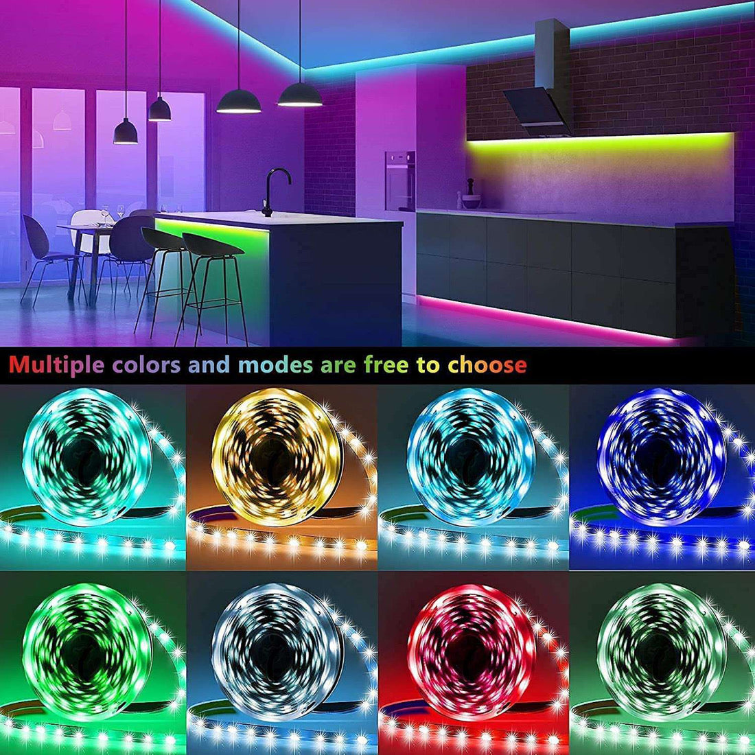Smart Wifi LED  Strip Lights Waterproof Alexa Echos Google Home B-SPIN PTY LTD