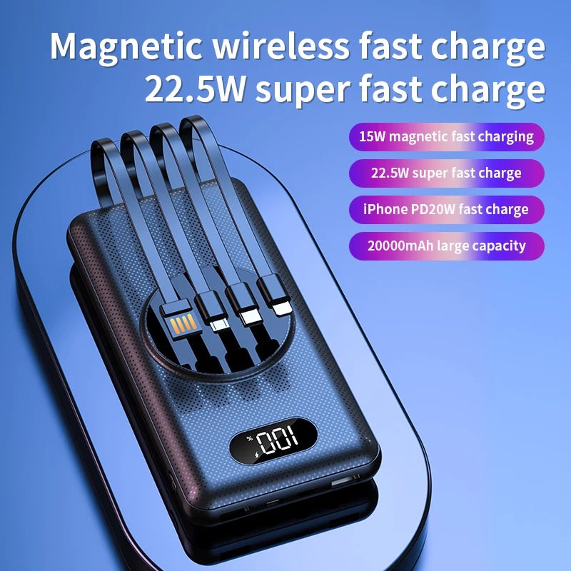 For iPhone magsafe 14 13 12 Power Bank PD 22W 20000mAh Magnetic Wireless Charger B-SPIN PTY LTD