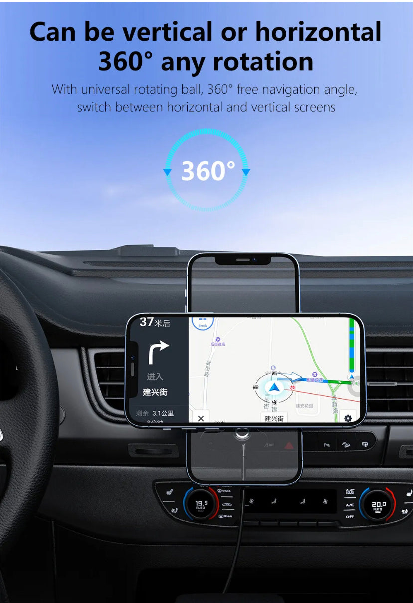 Car Charger Mount 15W MagSafe Fast Wireless Charging for Apple iPhone B-SPIN PTY LTD