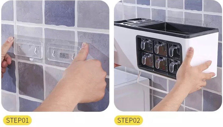 Multifunctional Spice Box Rack Seasoning Bottle Storage Box B-SPIN PTY LTD