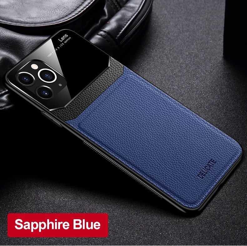 Protective Slim PU Leather Shockproof mobile Case For iPhone