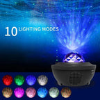 Galaxy Starry Night Lamp LED Star Projector Night Light Ocean Wave Projector