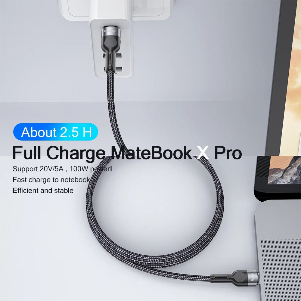 eLough 100W Type C to C Cable Fast Charging Charger Android Samsung B-SPIN PTY LTD