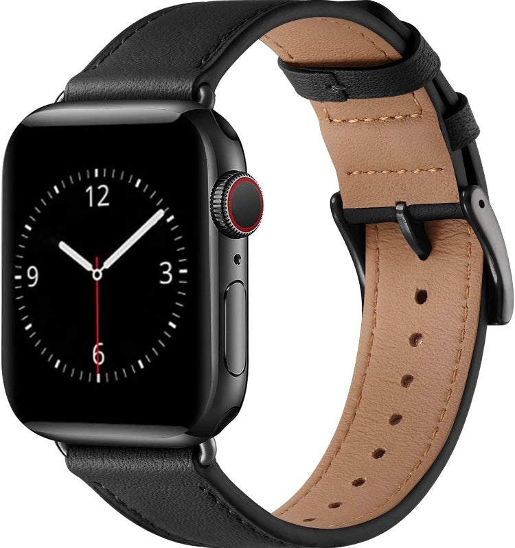Genuine Leather Silicone Band Strap for Apple iWatch Series  38/45mm B-SPIN PTY LTD