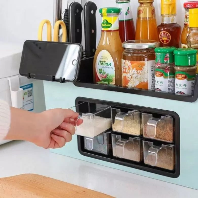 Multifunctional Spice Box Rack Seasoning Bottle Storage Box B-SPIN PTY LTD