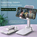 Adjustable Folding Desk Desktop Cell Phone Stand Mount Holder For iPhone & Tablet
