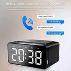 Wireless Charging Station LED Digital Alarm Clock FM Bluetooth Speaker All in 1