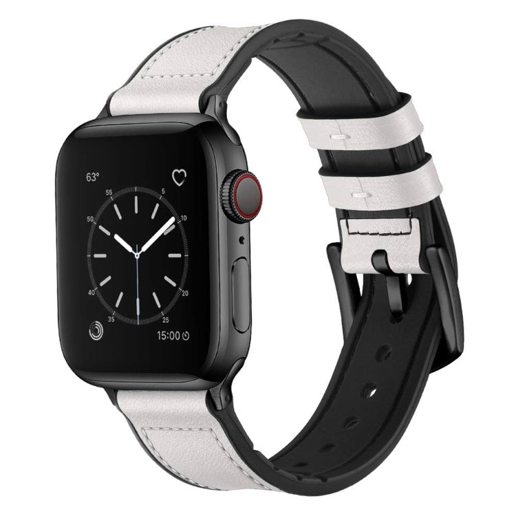 Genuine Leather Silicone Band Strap for Apple iWatch Series  38/45mm B-SPIN PTY LTD