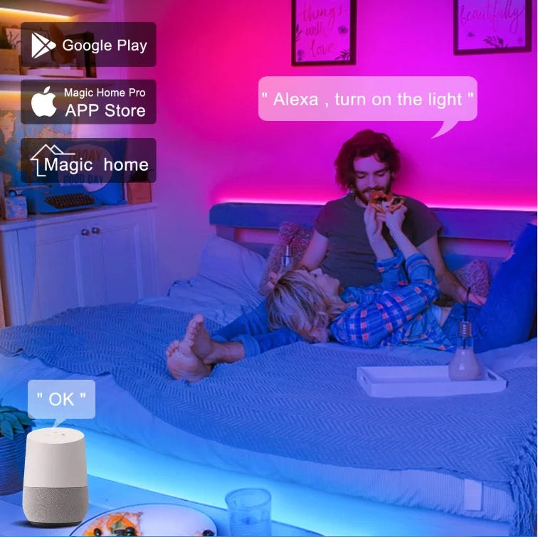 Smart Wifi LED  Strip Lights Waterproof Alexa Echos Google Home B-SPIN PTY LTD
