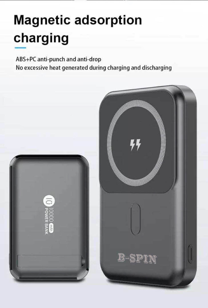 Wireless Power Bank Fast Charger Magnetic  For iPhone Magsafe 14 13 12 pro 10000mAh B-SPIN PTY LTD