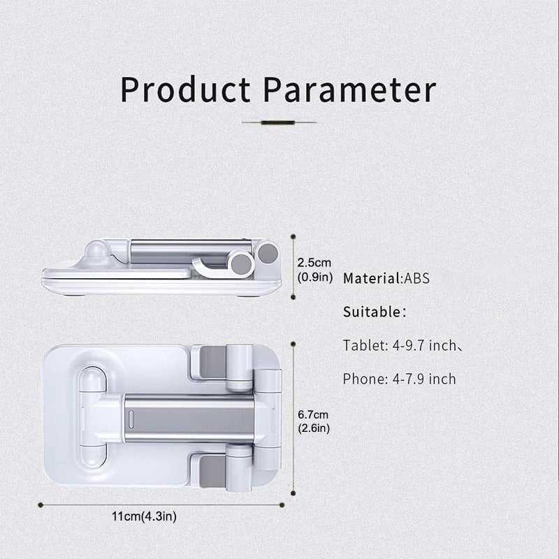 Adjustable Folding Desk Desktop Cell Phone Stand Mount Holder For iPhone & Tablet