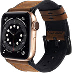 Genuine Leather Silicone Band Strap for Apple iWatch Series  38/45mm B-SPIN PTY LTD