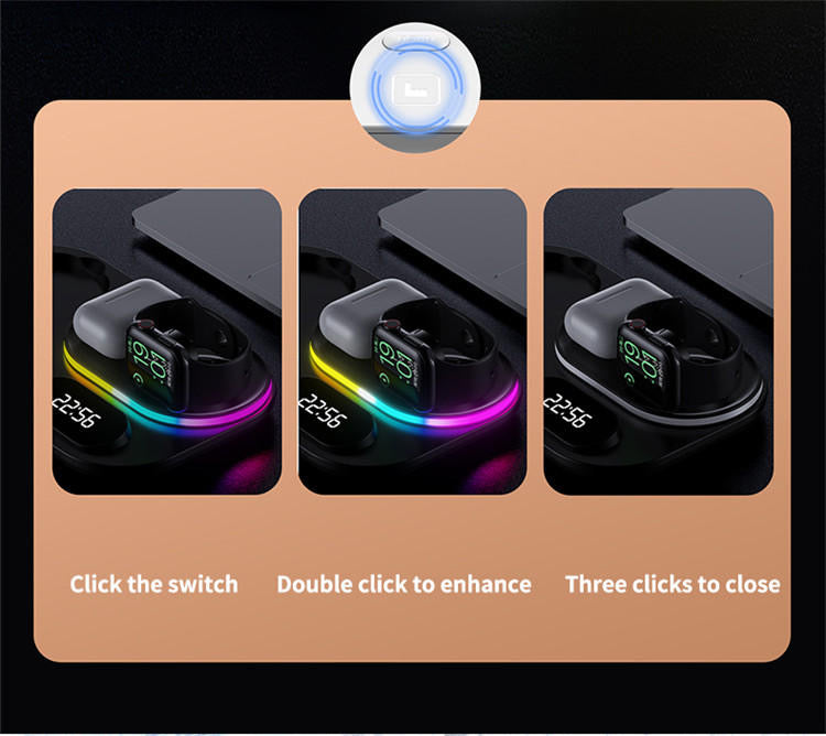 4 in 1 Wireless Fast Charger Dock Charging Station 30W   For iphone 14 13 Samsung B-SPIN PTY LTD