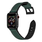Genuine Leather Silicone Band Strap for Apple iWatch Series  38/45mm B-SPIN PTY LTD