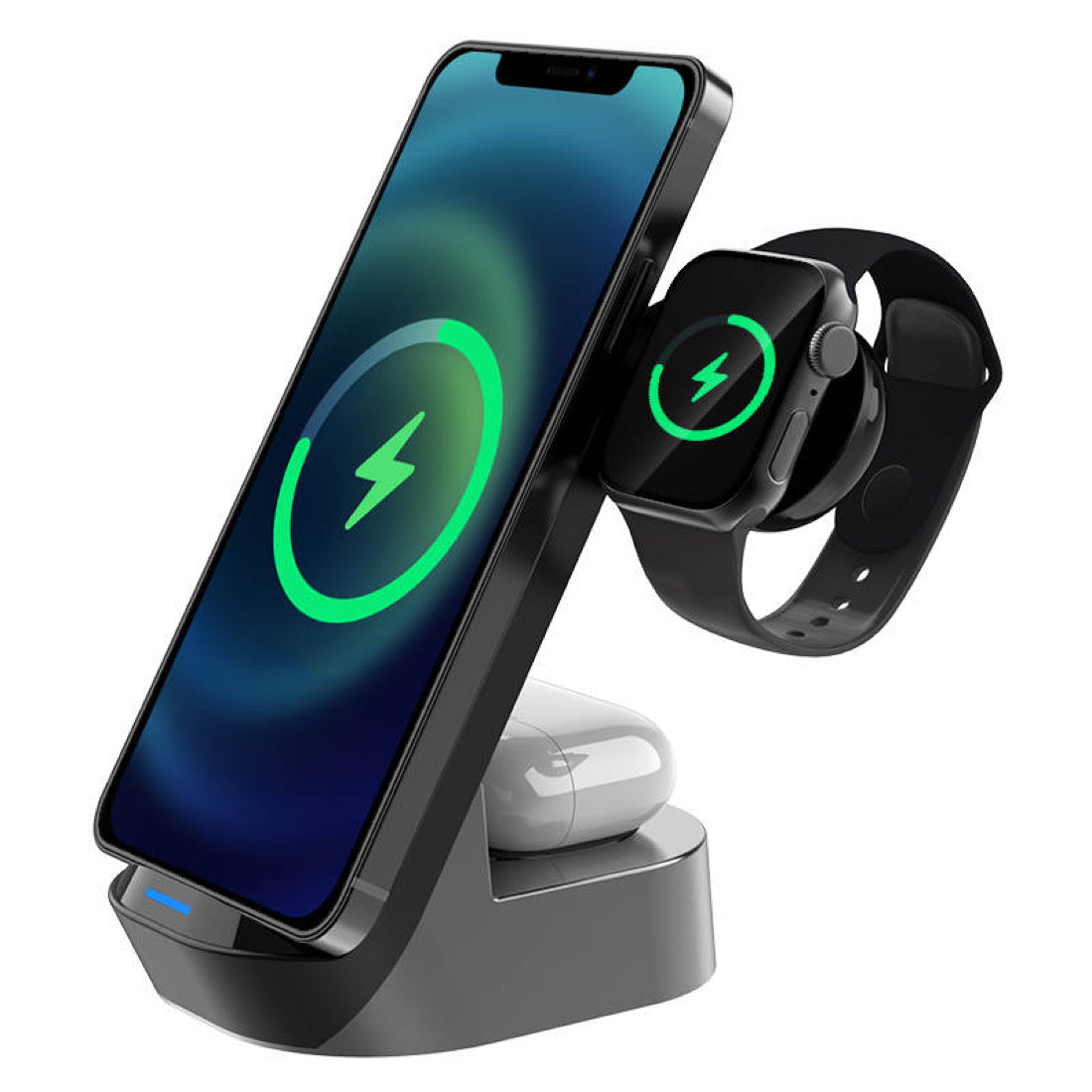 Wireless Charging Stand 15W 3 in 1 Wireless Charger Dock Station B-SPIN PTY LTD