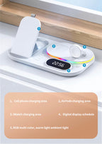 4 in 1 Wireless Fast Charger Dock Charging Station 30W   For iphone 14 13 Samsung B-SPIN PTY LTD