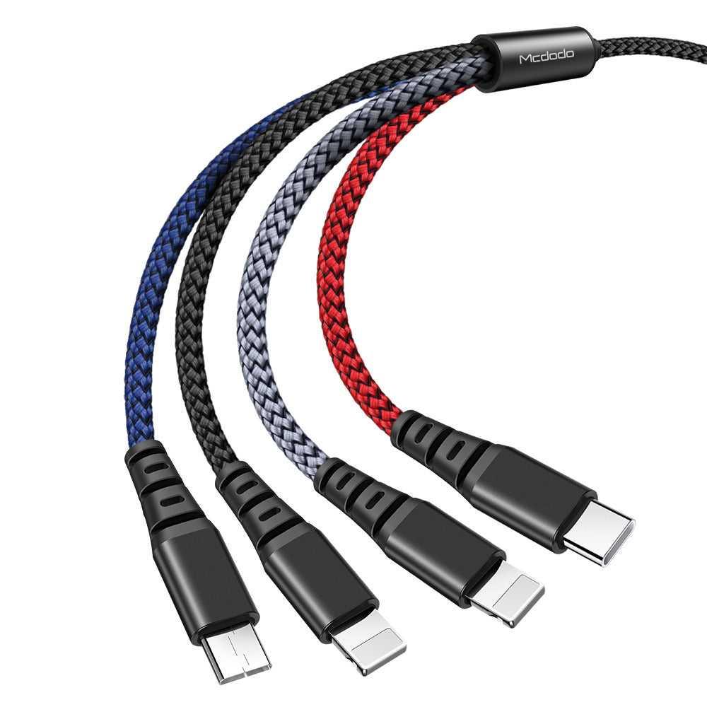 Multi USB 4 in 1  charging cable with  fast charging  1.2m long