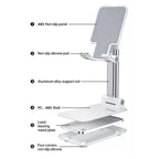 Adjustable Folding Desk Desktop Cell Phone Stand Mount Holder For iPhone & Tablet