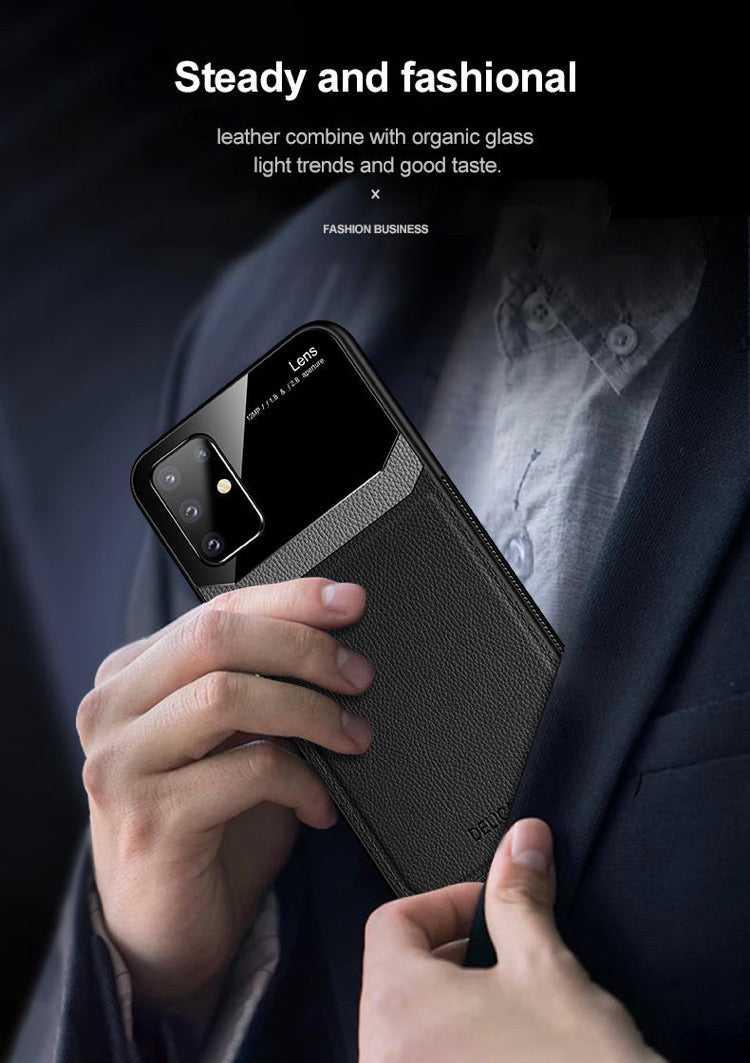 Luxury Protective Hybrid PU Leather Luxury Phone Case Samsung S10 S20 S21 Ultra Plus