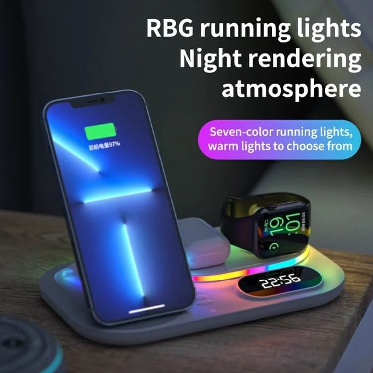 4 in 1 Wireless Fast Charger Dock Charging Station 30W   For iphone 14 13 Samsung B-SPIN PTY LTD