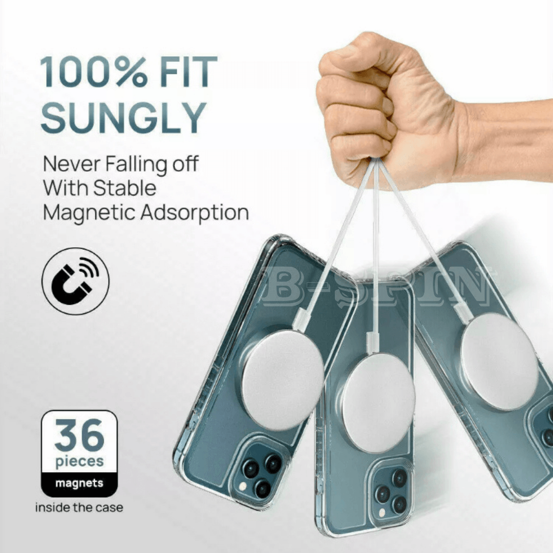 MagSafe Shockproof Magnetic Transparent Case Cover For iPhone  Series B-SPIN PTY LTD