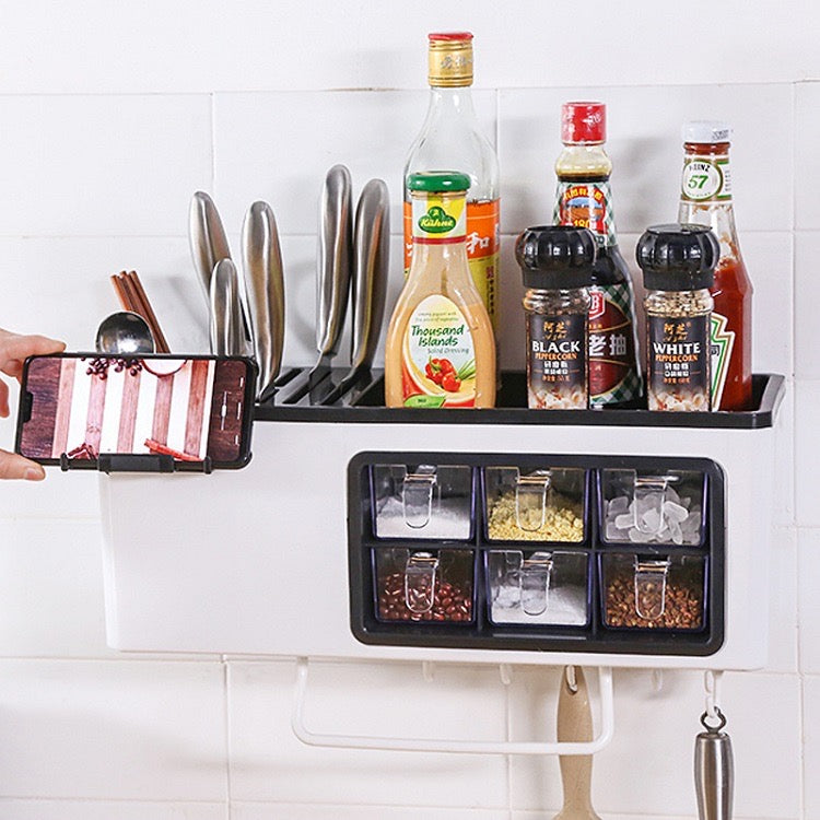 Multifunctional Spice Box Rack Seasoning Bottle Storage Box B-SPIN PTY LTD
