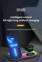 4 in 1 Wireless Fast Charger Dock Charging Station 30W   For iphone 14 13 Samsung B-SPIN PTY LTD