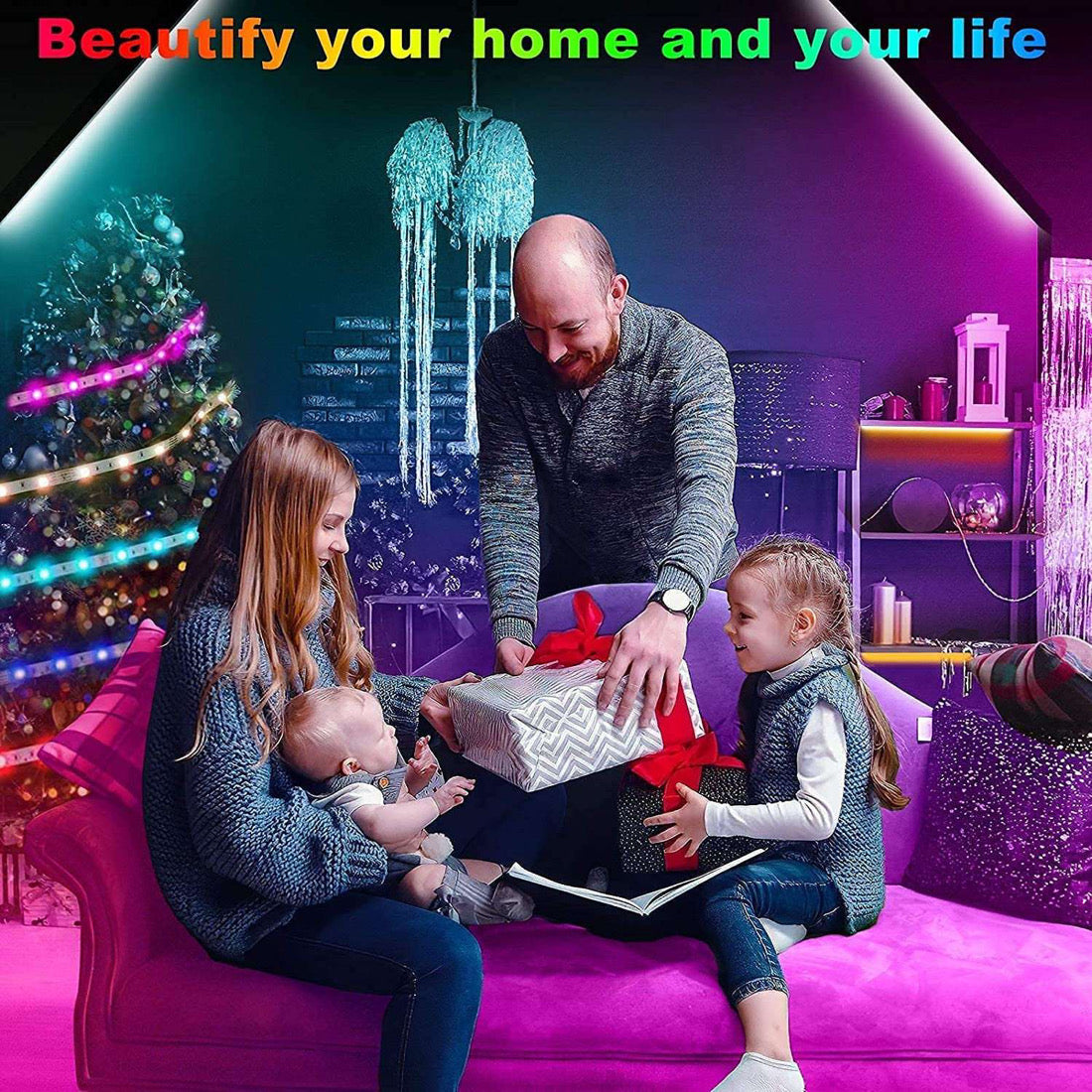 Smart Wifi LED  Strip Lights Waterproof Alexa Echos Google Home B-SPIN PTY LTD